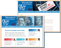Speakeasy School of English website