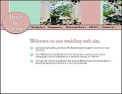 Wedding website template