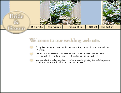 Wedding website template