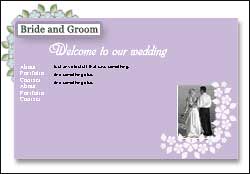 Wedding website template