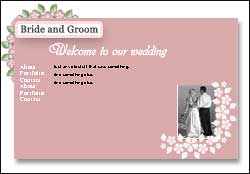 Wedding website template